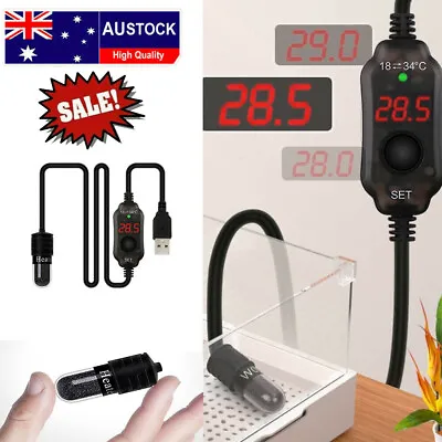 $18.63 • Buy Mini Aquarium Fish Tank Heater USB Heating Rod Submersible Thermostat Heater OD