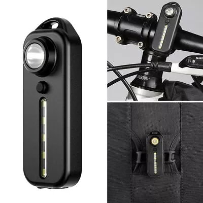Torch Keychain Light With Clip Bike Taillight LED Flashlight Shoulder Light • $18.01