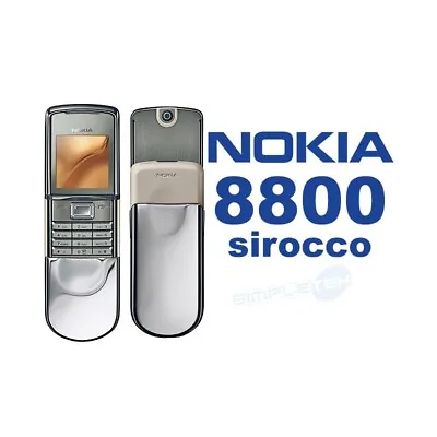 Phone Mobile Phone Nokia 8800 Sirocco Silver Gsm Luxury Phone _ • £529.63