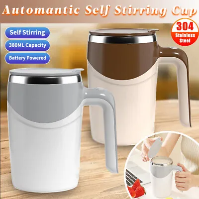 £6.99 • Buy Magnetic Auto Self Stirring Mug Stainless Steel Mixing Milk Tea Coffee Cup Lazy