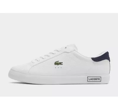 Lacoste Powercourt 121 Shoes Sneakers Mens RRP $180 White US Size 8 New Croc • $139.99