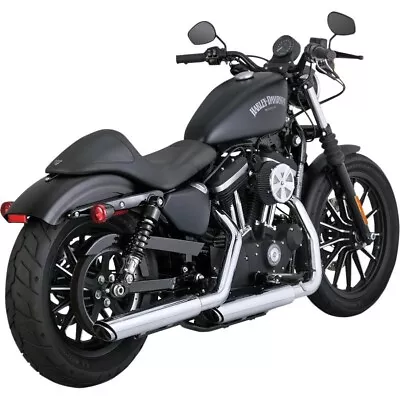 Vance & Hines 16861 Twin Slash 3  Chrome Finish Slip-Ons Mufflers HD Sportster • $248.99