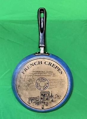 T-Fal Vintage Decorative French Crepe Pan With Recipe On Back Free Shipping • $79.99