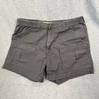 Cabelas Shorts Mens 40 Gray Cargo Pockets Hiking Outdoor Fishing • $16