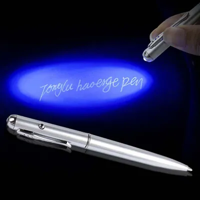 Secret Pen With Invisible Ink & UV Light Magic Secret Message Kids Boys Girl New • £5.37