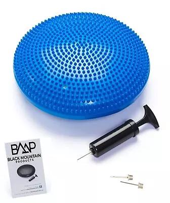 Black Mountain Products Exercise Balance Stability Disc With Hand Pump Blue • $24.19
