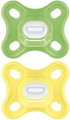 MAM Comfort All-Silicone Soothers 0 Months+ (Pack Of 2) Soft And Light Newborn • £14.95