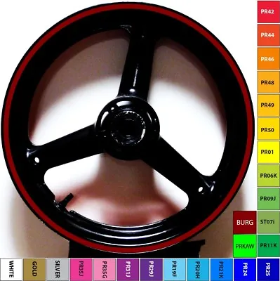 Burgundy/maroon/dark Red Motorcycle Car Rim Stripes Wheel Decals Tape Stickers • $11.99