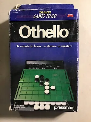 Vintage 1992 Othello Game Board Travel Games To Go Pressman Complete • $12.75