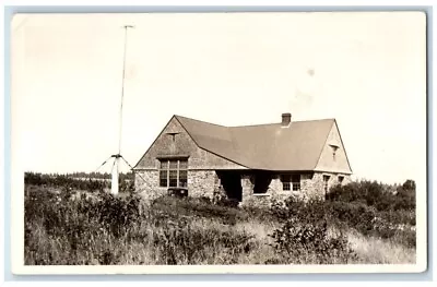 C1945 Stone Library View Isle Au Haut Maine ME RPPC Photo Unposted Postcard • $24.97