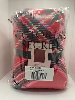 $22 • Buy Victoria Secret Red/Pink Sherpa Blanket 50in. X 60in. Christmas Throw Blanket