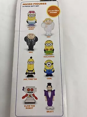 Despicable Me 3 Minions Micro Figures 8 Piece Set Sealed In Package. • $27