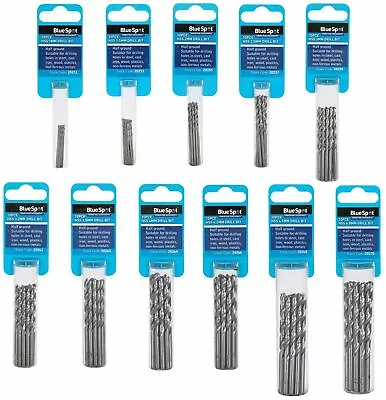 BlueSpot Metal HSS Metric Twist Drill Bit 10pc Pack 1mm To 4.8mm  Steel & Wood • £3.99