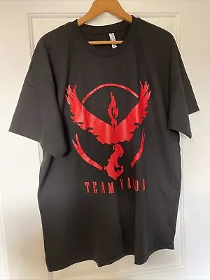 Pokemon Go Team Valor Pokeball T Shirt Red Black Size XL • $9.99