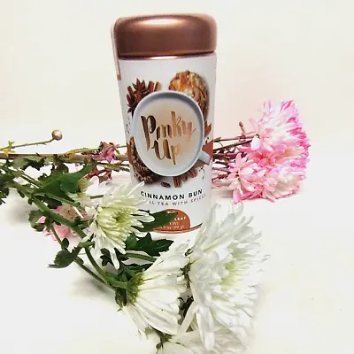 Pinky Up Cinnamon Bun Loose Leaf Tea Can Herbal Natural Flavors Caffeine Free • $11.99