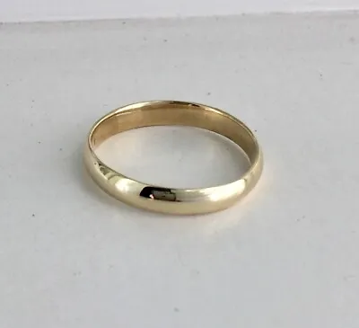 4mm 10k Yellow Gold Men’s Women’s Band Ring Wedding Anniversary Engagement 5-9.5 • $139.99