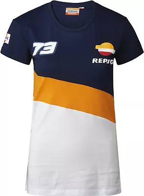 T-SHIRT Repsol Honda Tee Bike Ladies MotoGP Alex Marquez 73 Motorcycle NEW! • £9.87