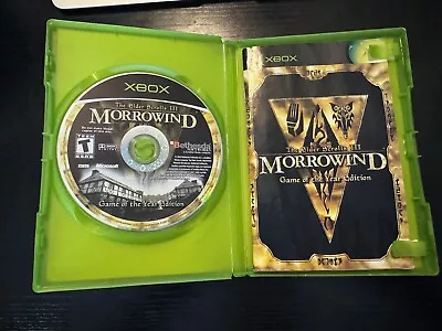 Elder Scrolls III 3 Morrowind (Microsoft Xbox) Game Of The Year Edition TESTED • $19.95