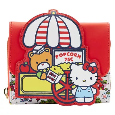 Sanrio - Hello Kitty & Friends Carnival 4” Faux Leather Flap Wallet - Loungefly • $59.95