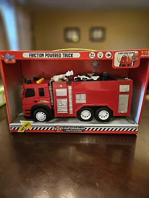 Misco Toys 1:12 Scale Friction Powered Fire Engine Truck With Light And Sound • $17.49