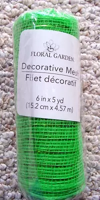 Decorative Mesh Green 6 Inch In X 5 Yards New • $2.95