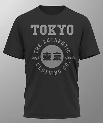 TOKYO AUTHENTIC T-Shirt Tee Top Designer Retro Screen Printed Design Fashion New • £9.99