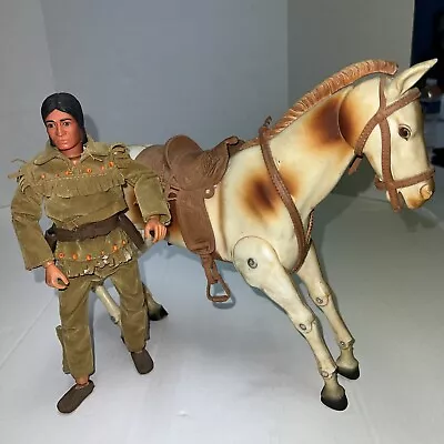 Vintage Gabriel 1973 Lone Ranger Tonto Figure And Horse Scout Articulating Legs • $85