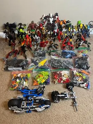 HUGE 10 Lb Lego Bionicle Lot Many Complete/Near Parts Ex Cond Masks Weapons PICS • $408.95