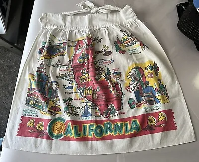 Vintage State Souvenir Half Apron California • $29.99