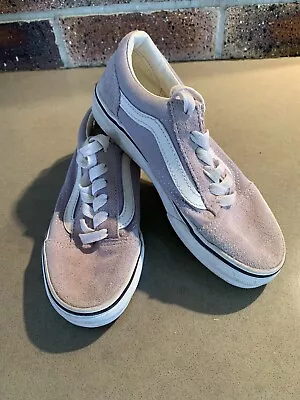 VANS Kids Girl's Lace Up Skate Shoes Lilac / Mauve US 1 • $26