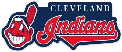 Cleveland Indians Name Font Chief Wahoo Logo Type MLB Baseball Die-cut MAGNET • $5.99