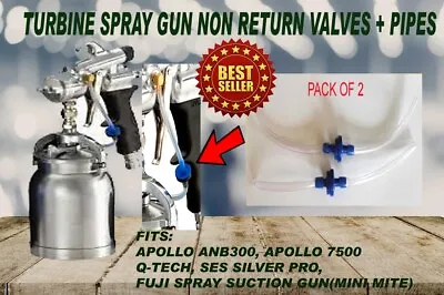 Spray Gun Air Pipe Fuji Apollo Ses Silverpro WagnerQ-techspray Gun Valve 2 • £5.53