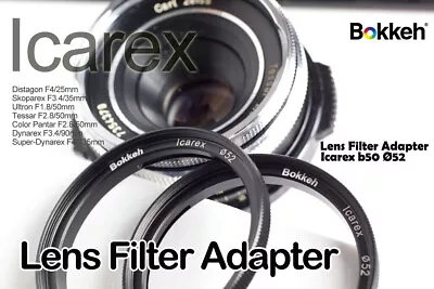 Bokkeh Icarex B50 -52mm Thread Filter Adapter Zeiss Ikon BM TM Ultron Skoparex • $29.99