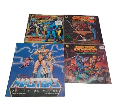 Masters Of The Universe Golden Books Lot 3 Plus Sticker Book He-Man Skeletor 80s • $33.99