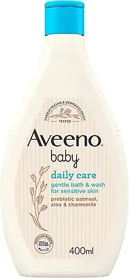 Aveeno Baby Baby Gentle Bath And Wash White 400 Ml (Pack Of 1) • £6.39