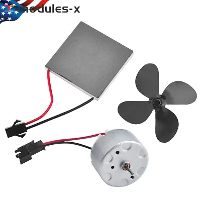 Thermoelectric Power Generator Peltier Module 4x4cm Stove Fan Repair Part Kit US • $11.99