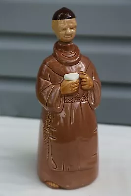 Vintage Ceramic Monk Liquor Wine Decanter Holding Beer Excellent Condition! MCM • $34