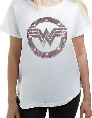 Official DC Comics Ladies Wonder Woman Emblem T Shirt BNWT MEDIUM • £12