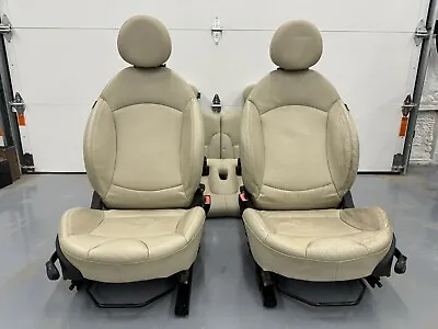 Mini Cooper Sport Seats Leather Cream/Beige/White Heated 07-14 R56 R55 #0002 • $649.99