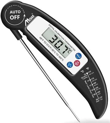 £4.47 • Buy Digital Food Thermometer Probe Cooking Meat Kitchen Temperature BBQ Turkey Milk 