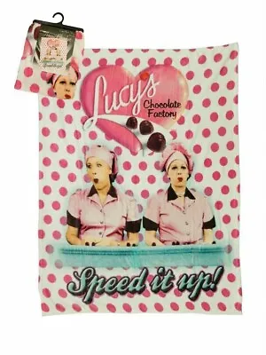 I Love Lucy Chocolate Factory  50x60 Super Plush Polyester Fleece Throw Blanket • $36.79