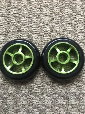 Pro Scooter Wheels Metal Core 110mm Anodized Lucky Green Free Bearings • $24