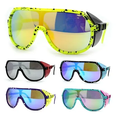 Color Mirror Windbreaker Visor Shield Racer Plastic Sunglasses • $13.95