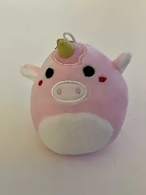 Takashoji Cute Pink Unicorn Ballchain Key Chain Plush 3” • $8