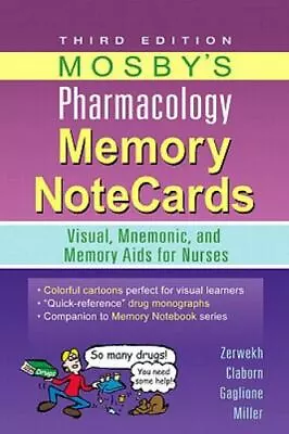 Mosby's Pharmacology Memory Notecards: Visual Mnemonic And Memory Aids For... • $9.80