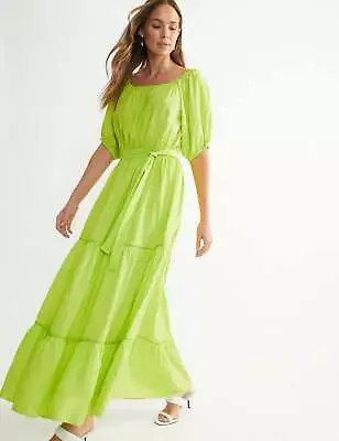 KATIES - Womens Dress -  Short Sleeve Printed Tiered Maxi Dress • $37.46