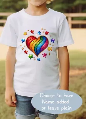 AWARENESS CHILDREN'S  T SHIRT * PERSONALISED ~ Autism ~ Additional Needs Ref17 • £8.99