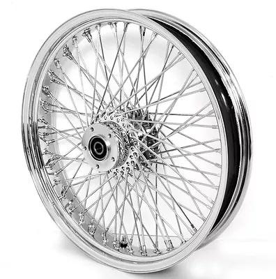 80 Spoke 21  Chrome Front Wheel 00-07 Harley Electra Glide Road King Street • $284.96