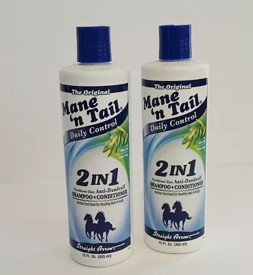 2 Original Mane 'n Tail 2 In1 Shampoo Conditioner Daily Dandruff Control 12 Oz • $21.99