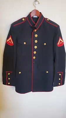 Usmc Us Marine Corps Dress Blues Jacket 40S Lance Corporal • $120